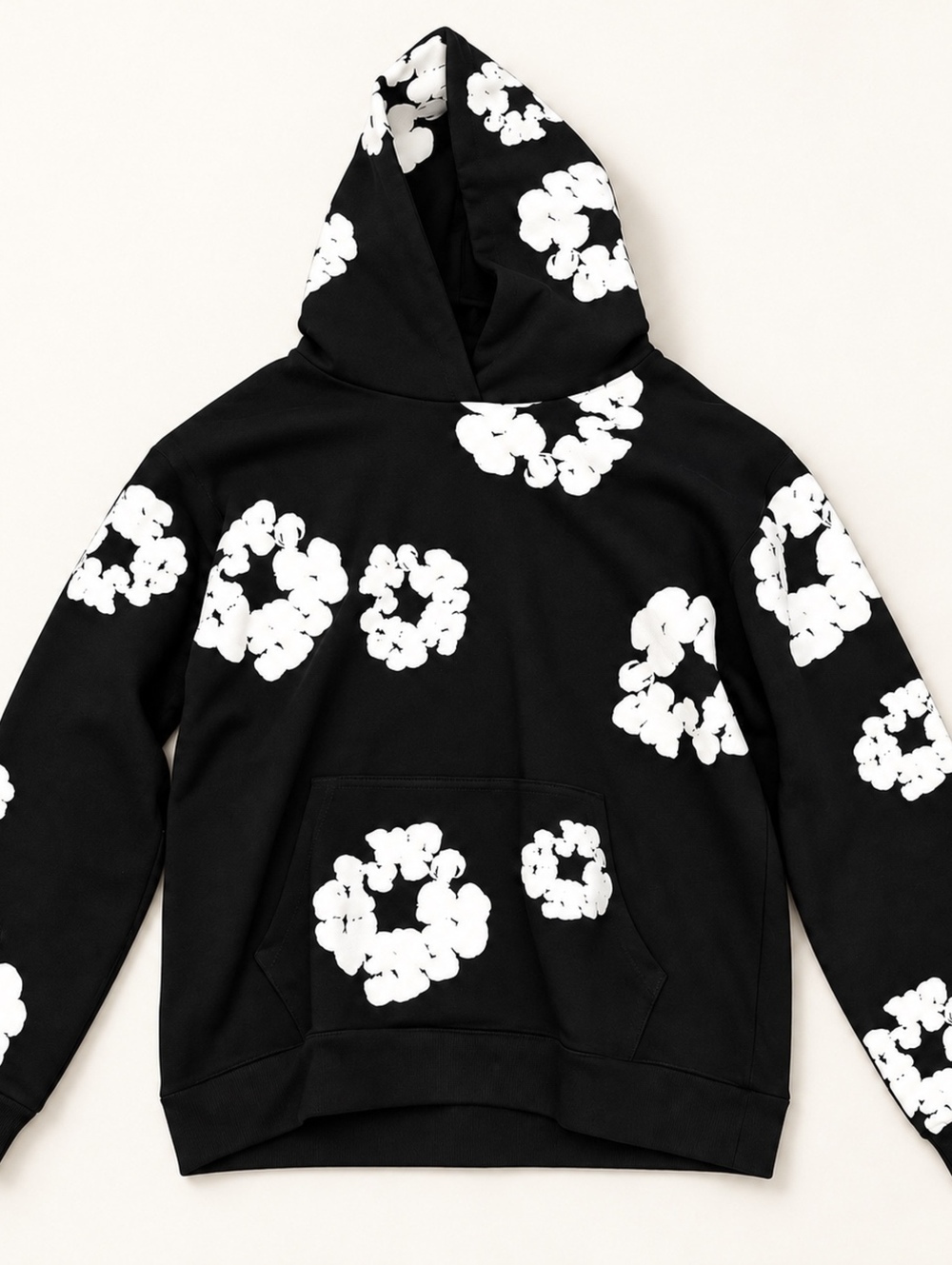 Denim Tears black print pullover hoodie